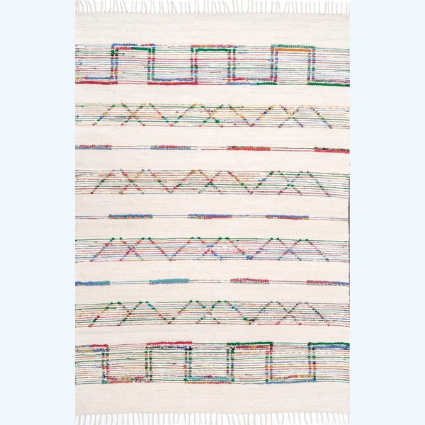 nuLOOM Cormier Flatweave Geometric Area Rug - 5& x 8&, Cream