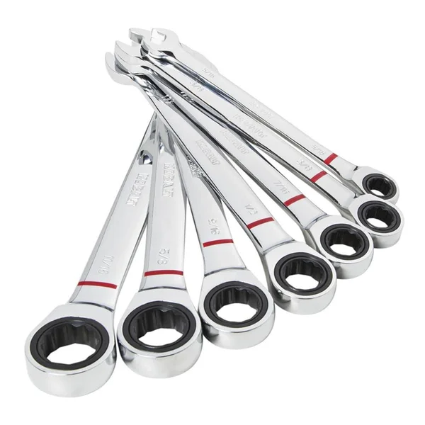 Kobalt 7-Piece Set 12-Point Standard (SAE) Ratchet Wrench Set - 81705