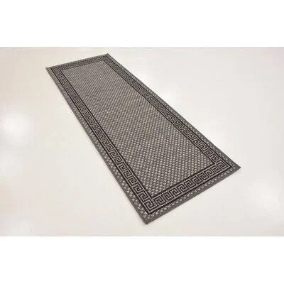 Kimble Gray Indoor/Outdoor Area Rug Charlton Home Rug Size: Rectangle 8& x 11&4x22