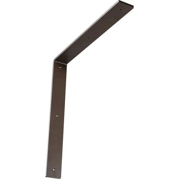 Ekena Millwork 2x22W x 16x22D x 16x22H Hamilton Steel Bracket Hammered Brown