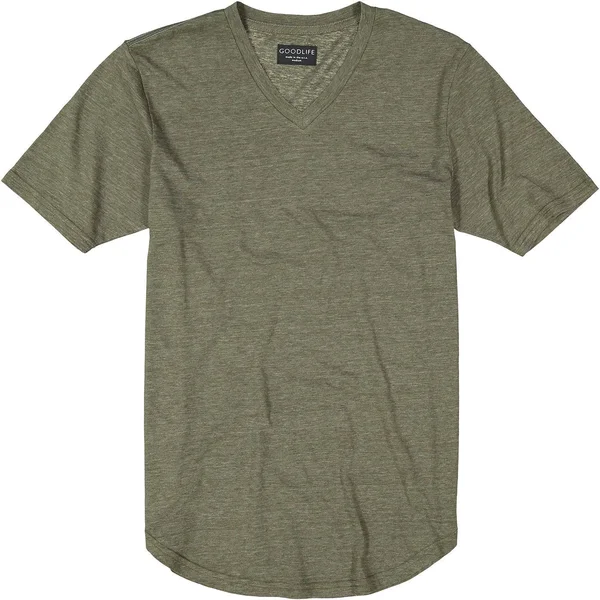 Goodlife Triblend Scallop V-Neck T-Shirt Cool Blue