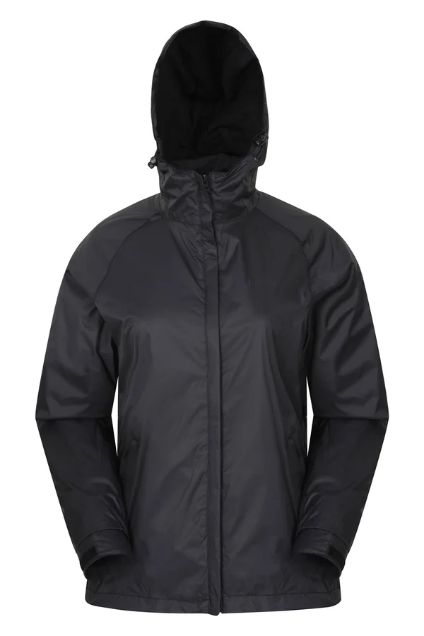 Mountain Warehouse Torrent Womens Waterproof Jacket - Black, Size 20