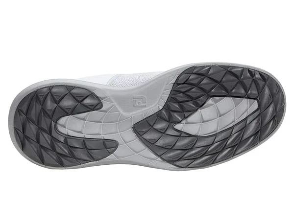 FootJoy Men's Flex Coastal Golf Shoes in White - Grey Size 7