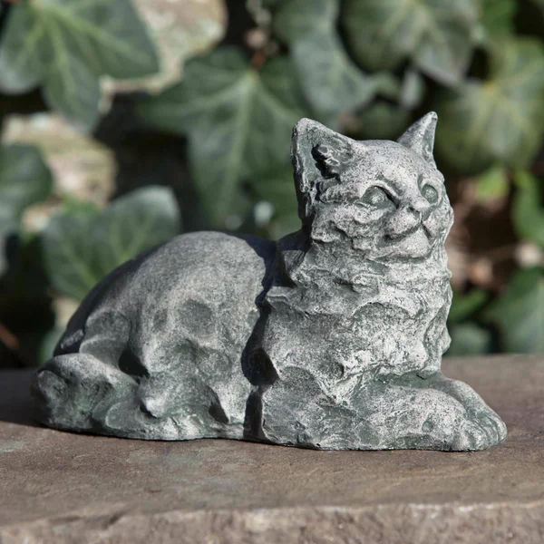 Campania International Cleo The Cat Cast Stone Garden Statue Lead Antique