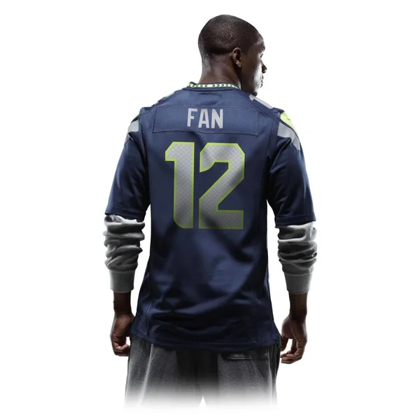 12s Seattle Seahawks Nike Game Jersey - College Navy