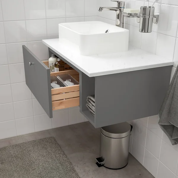 IKEA - GODMORGON Open Cabinet, Gillburen Dark Gray, 7 7/8x17 3/4x11 3/8 40481219