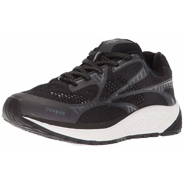 Propet Women's One LT Sneaker - Grey/Berry - Size 5 - Wide