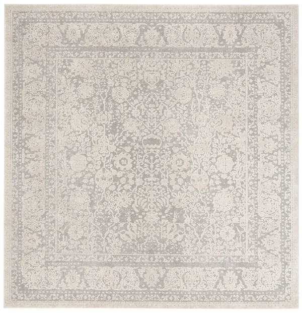 Safavieh Reflection RFT663C 6&7x22 x 6&7x22 Square Light Grey, Cream Area Rug