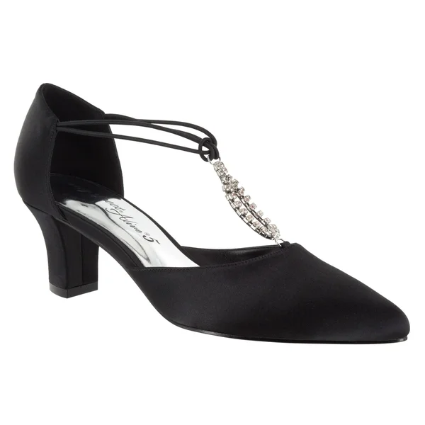 Easy Street Moonlight Pump - Women's - Black Satin