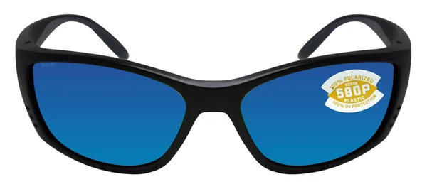Costa Del Mar Fisch 580P Polarized Sunglasses - Black/Blue