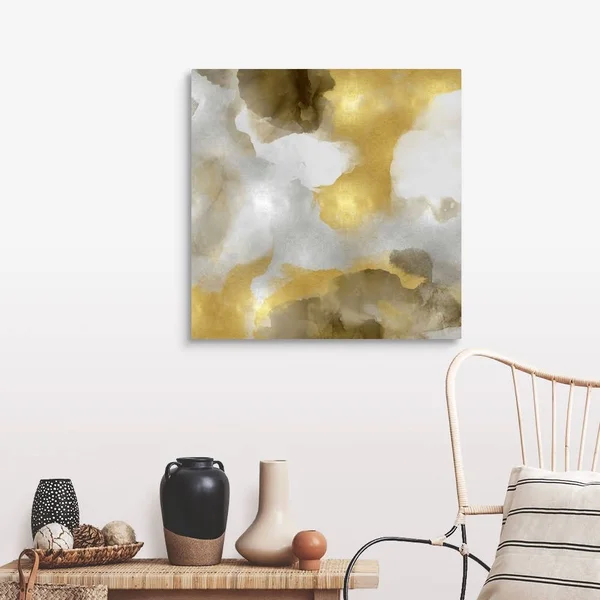 Whisper in Gold II - Canvas Wall Art, 30x30, Great Big Canvas