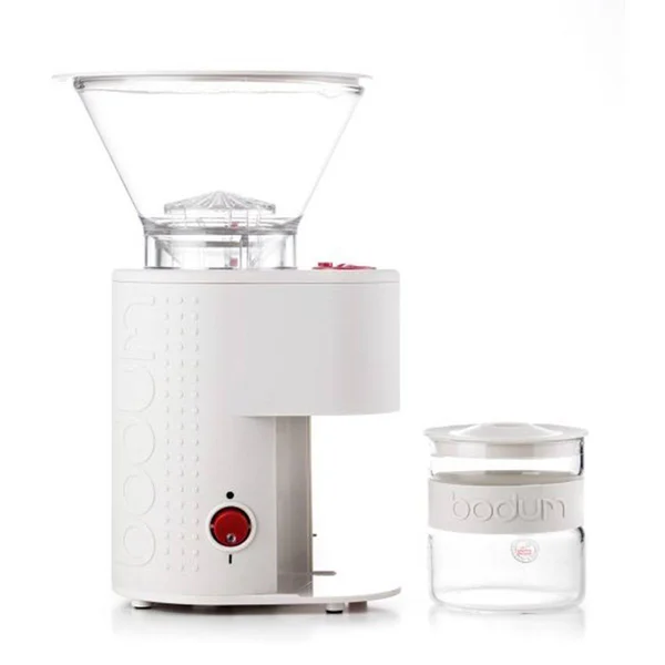 Bodum Bistro Electric Burr Coffee Grinder Finish Off-White