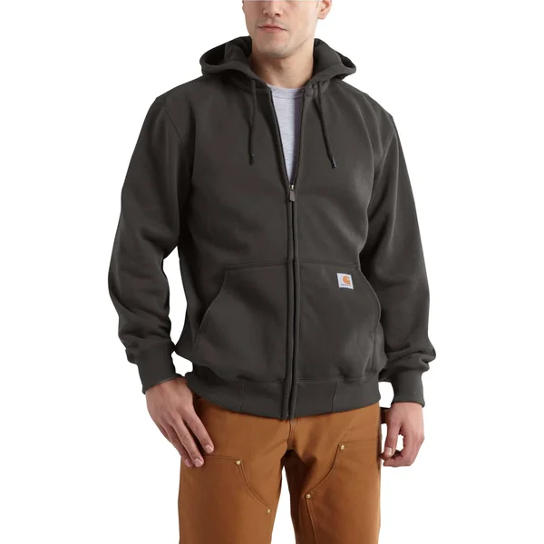 Carhartt Men's Rain Defender Paxton Heavyweight Hooded Zip-Front Sweatshirt (3XL Peat)