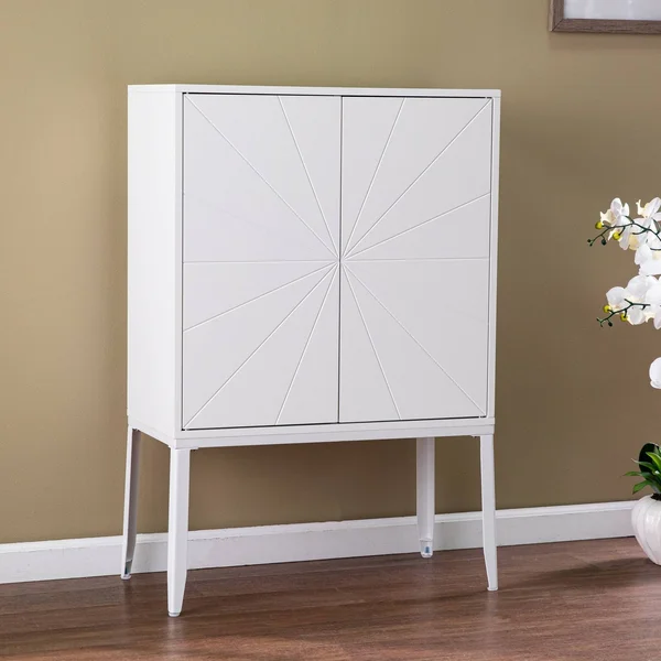 Hurstvey Double Door Storage Cabinet White - Aiden Lane