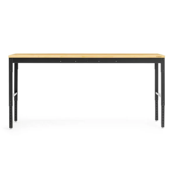 NewAge Products 55216 Pro Series 84x22 Workbench with Bamboo Top, Black