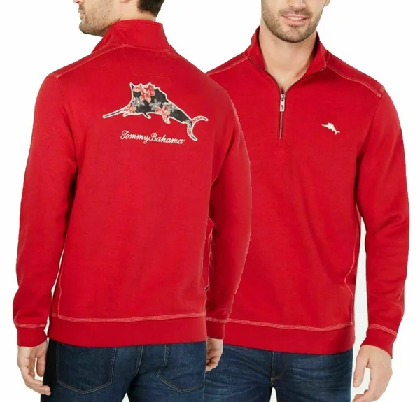 Tommy Bahama Mens Poinsettia Marlin Sweatshirt (XXXL/TTTG - Scooter Red)