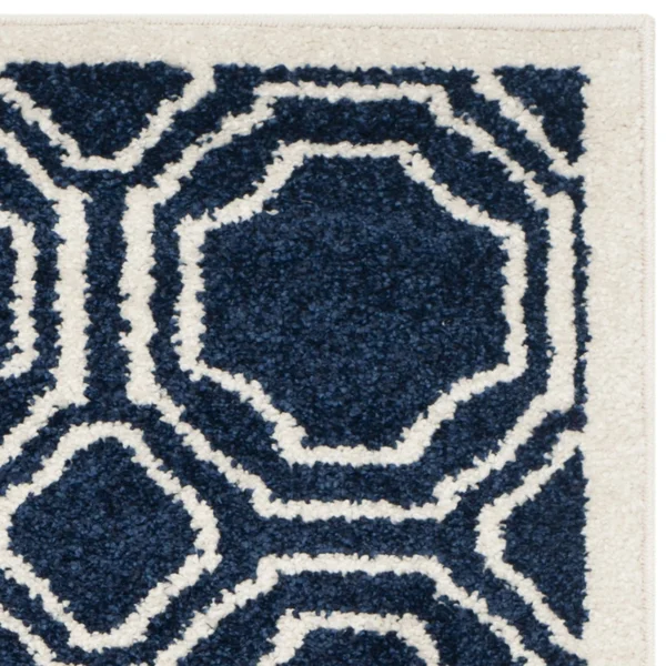 Safavieh Amherst Navy & Ivory 7& x 7& Square Rug
