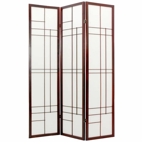 Oriental Furniture 6 ft. Tall Eudes Shoji Screen - 5 Panel - Natural