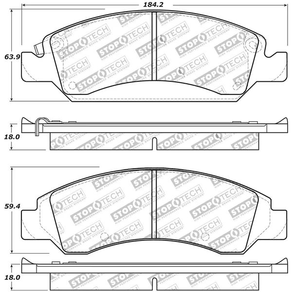 StopTech 309.13630 Sport Brake Pads