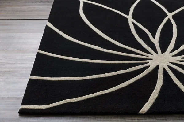 Surya Forum FM-7072 Area Rug, 5& x 8& Black