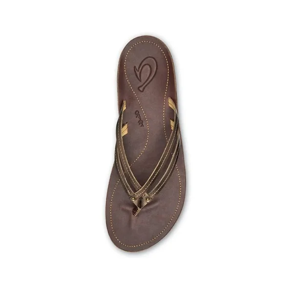 Olukai U&I Sandals - Women's Bronze/Dark Java, 8