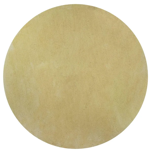 HomeRoots 349788 8 ft. Round Polyester Canary Yellow Area Rug
