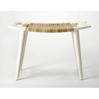 Arago Modern Accent Stool World Menagerie Color: White