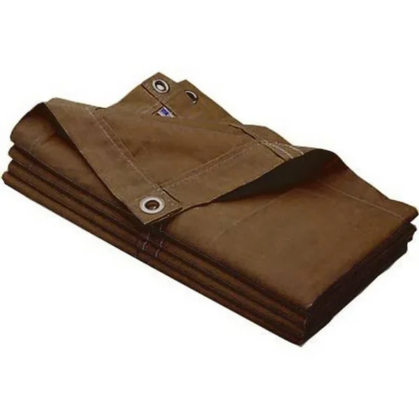 Chicago Dropcloth & Tarpaulin 9& x 12& Olive Drab Canvas Tarp