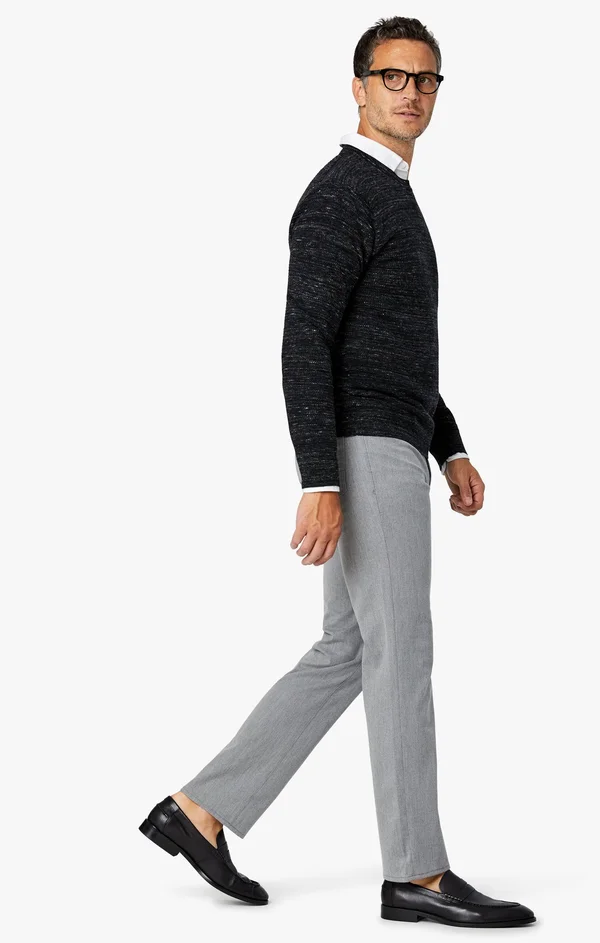 34 Heritage Men's Charisma Relaxed Straight in Grey Winter Cashmere, Men's Pants