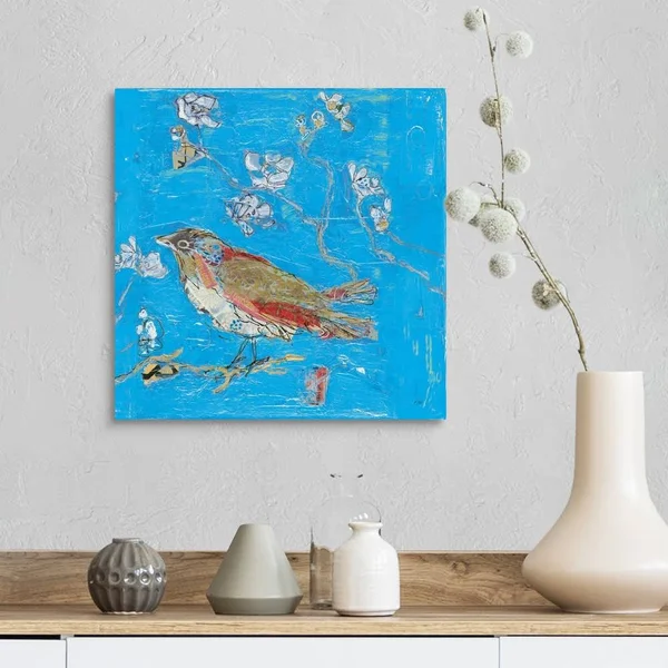 Blue Bird, Canvas Wall Art, 16x16, Great Big Canvas