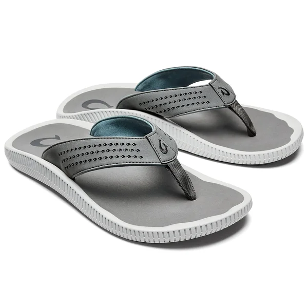 Olukai Ulele Sandals - Men's Blue/Charcoal - 14