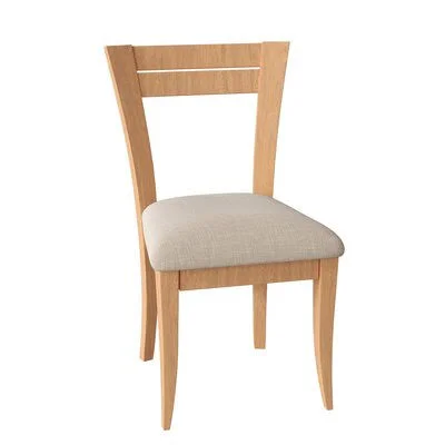 Tylor Ladder Back Side Chair Corrigan Studio Frame Color: Natural - Upholstery Color: Mustard