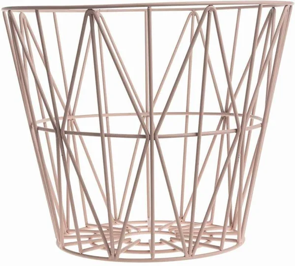 Ferm Living - Wire Basket Top Large, Smoked Oak
