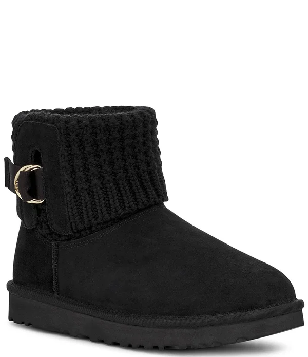Ugg Women's Classic Solene Mini Knit 1113463 - 6 - Black