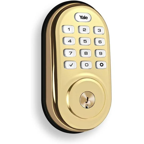 Yale Real Living YRD256 Assure Lock SL - Door lock - combination - electronic - smart lock - touch keypad - Z-Wave - satin nickel
