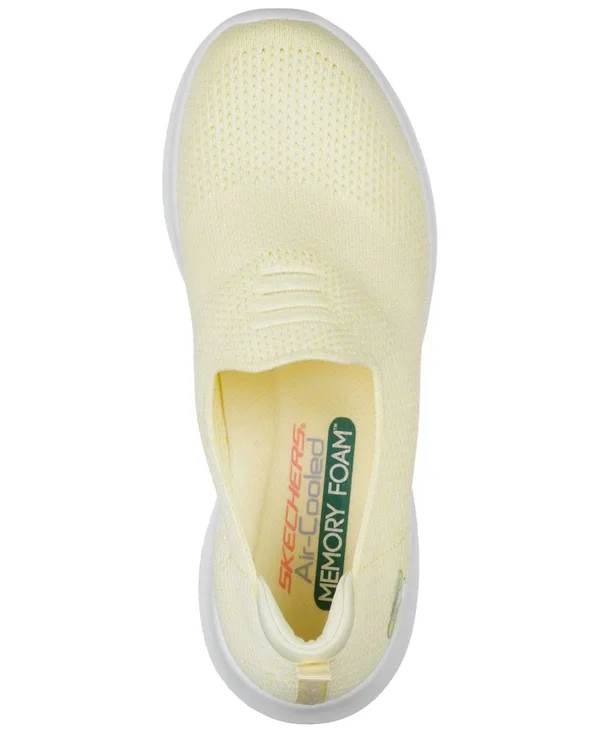Skechers Ultra Flex Harmonious Slip-On Sneaker - Women's - Pale Yellow