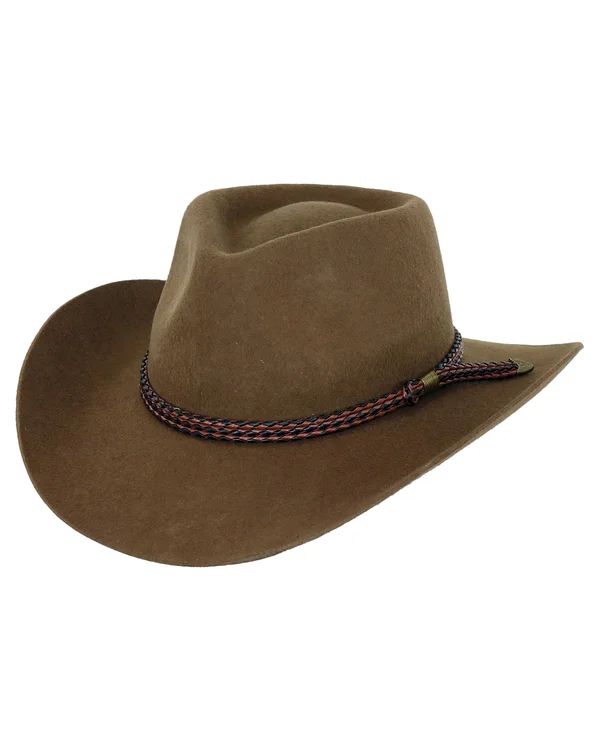 Outback Trading Forbes - Brown Australian Wool Hat (XL)