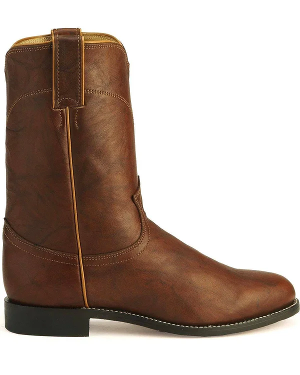 Justin Men's Jackson Roper Chestnut Western Boots - 3163 - Size 11
