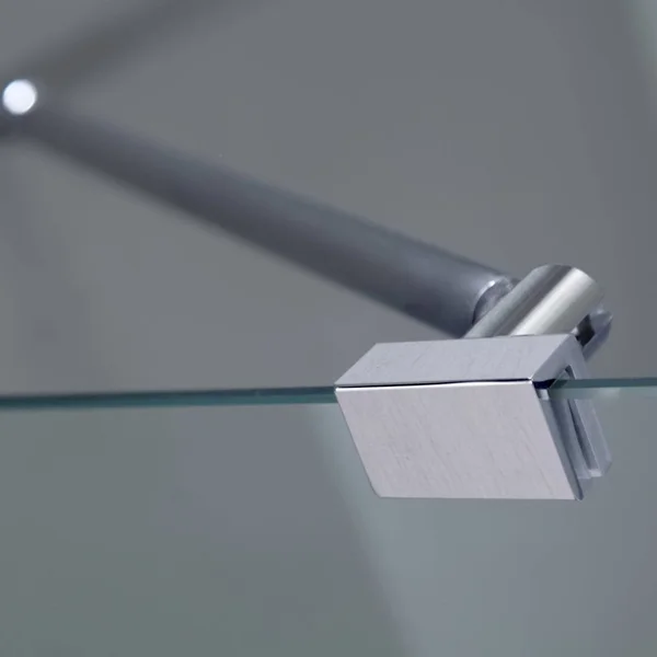 Aston Aquadica 32x22 x 32x22 x 72x22 Completely Frameless Square Hinged Shower Enclosure, Stainless Steel