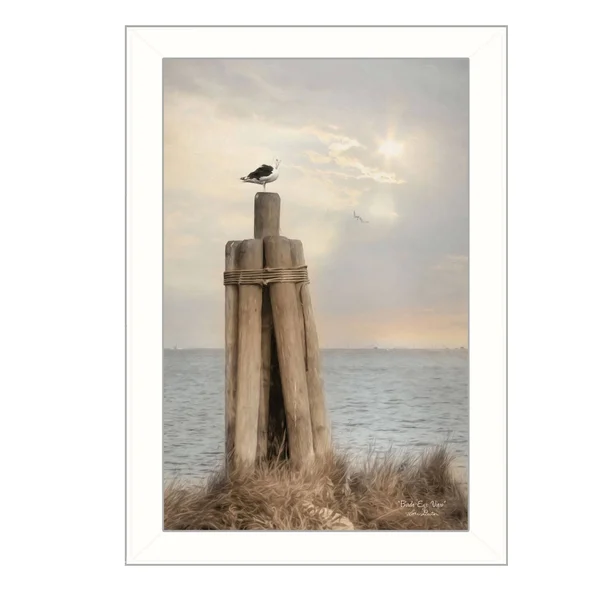 Trendy Decor 4U 20 in. Birds Eye View by Lori Deiter White Framed Art