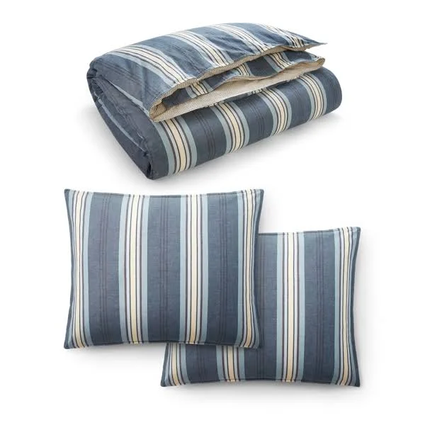 Lauren Ralph Lauren Gavin Stripe Full/Queen Comforter Set - Blue
