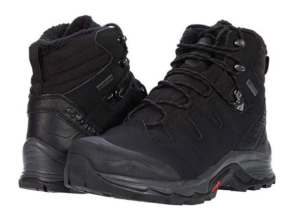 Salomon Men's Quest Winter GTX Boot - 10 - Black - Ebony, Black