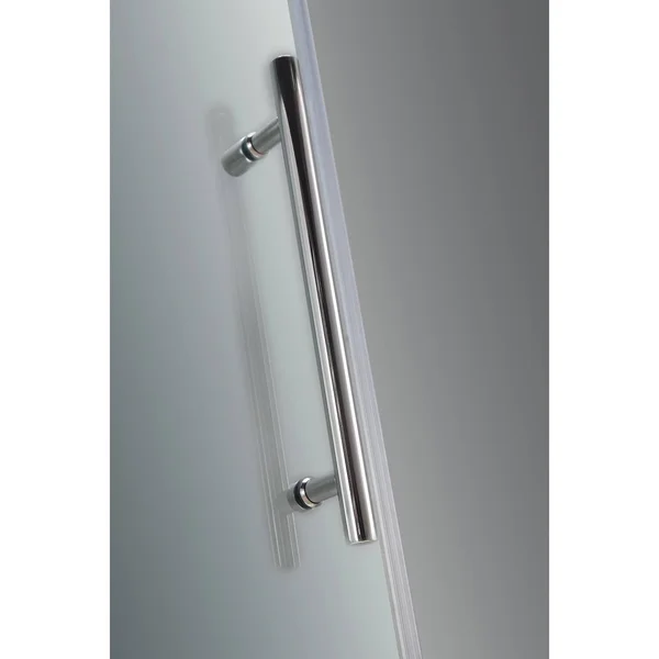 Aston Aquadica 32x22 x 32x22 x 72x22 Completely Frameless Square Hinged Shower Enclosure, Stainless Steel
