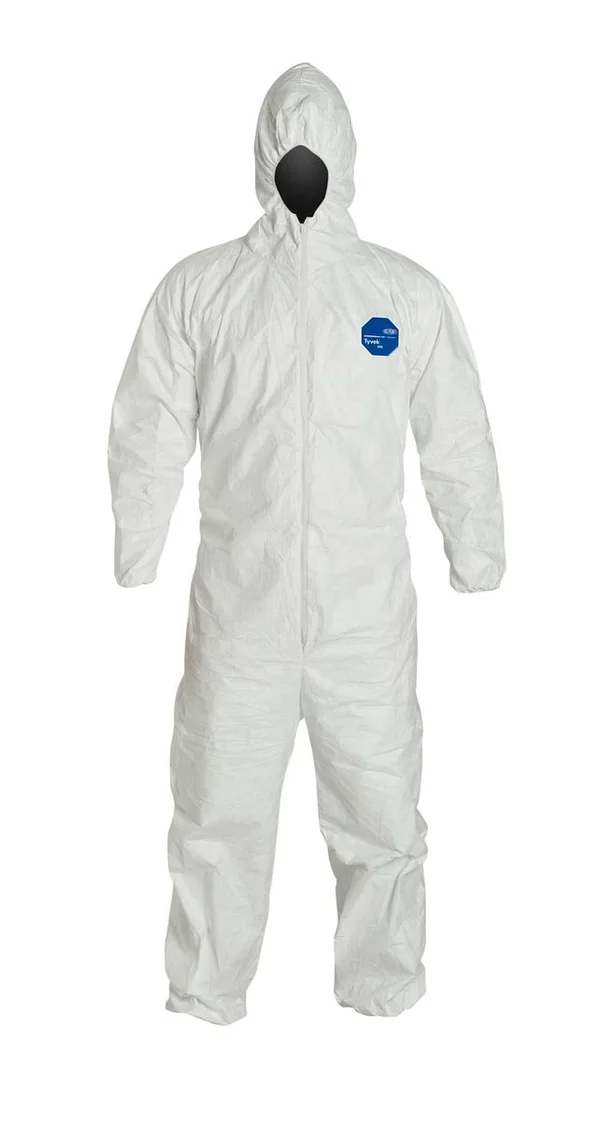 Dupont Tyvek Coveralls with Attached Hood