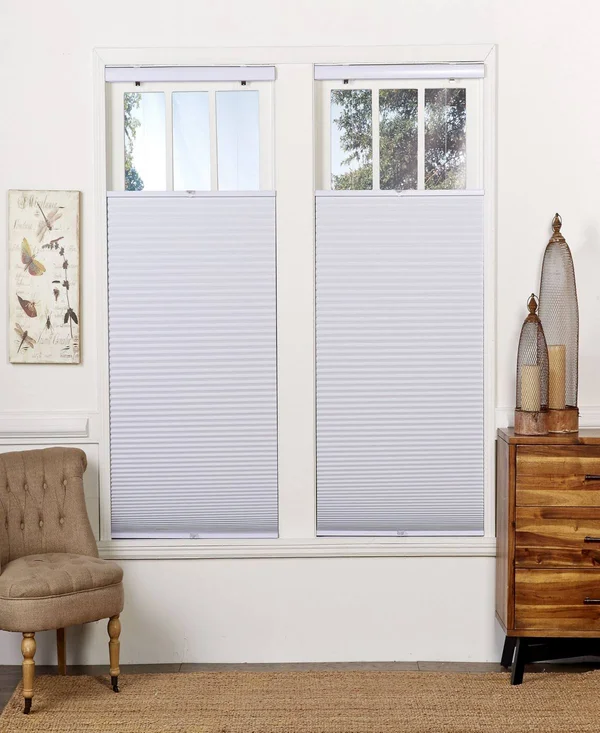 Cordless Blackout Top Down Bottom Up Shade, 33.5x22 x 72x22 - White