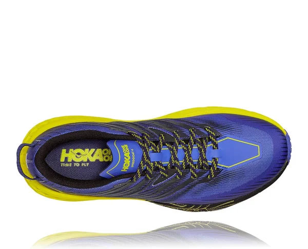 Hoka One One Men's Speedgoat (Wide) 4 Fiesta-Provincial Blue, 9.5