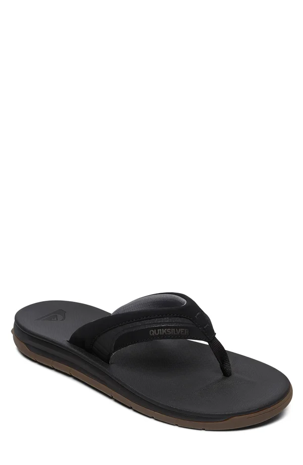 Quiksilver Men's Coastal Excursion Travel Sandals, Size: 10, Black
