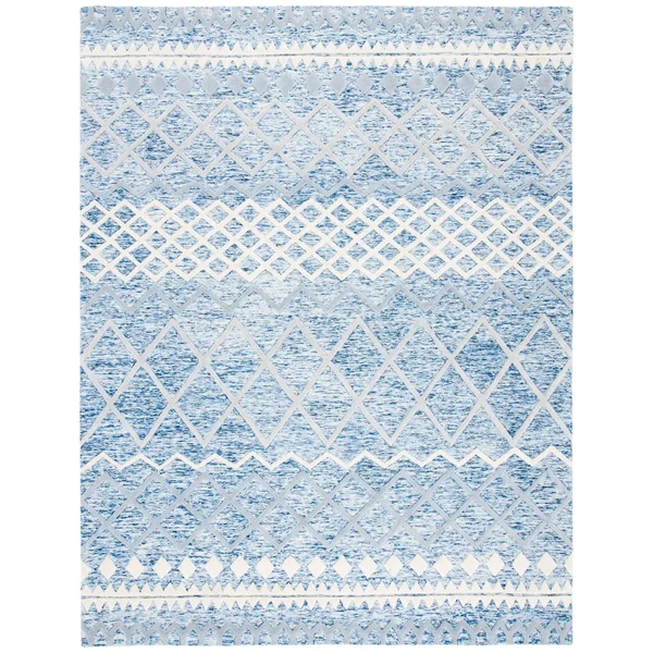 Safavieh Glamour Rug Collection GLM634A - Ivory, Grey - 9& x 12&