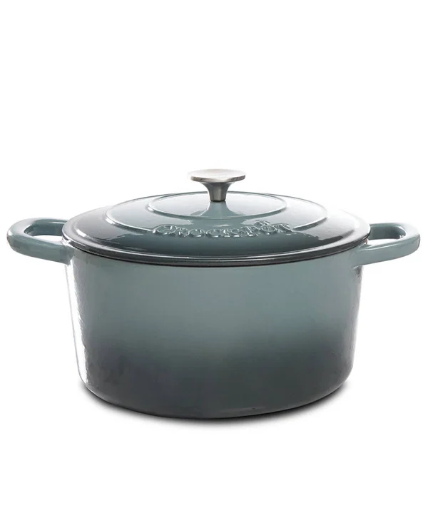 Crock Pot Artisan Enameled Cast Iron 5-Quart Round Dutch Oven - Sunset Orange