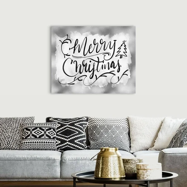 Merry Christmas, Canvas Wall Art, 45x36, Great Big Canvas